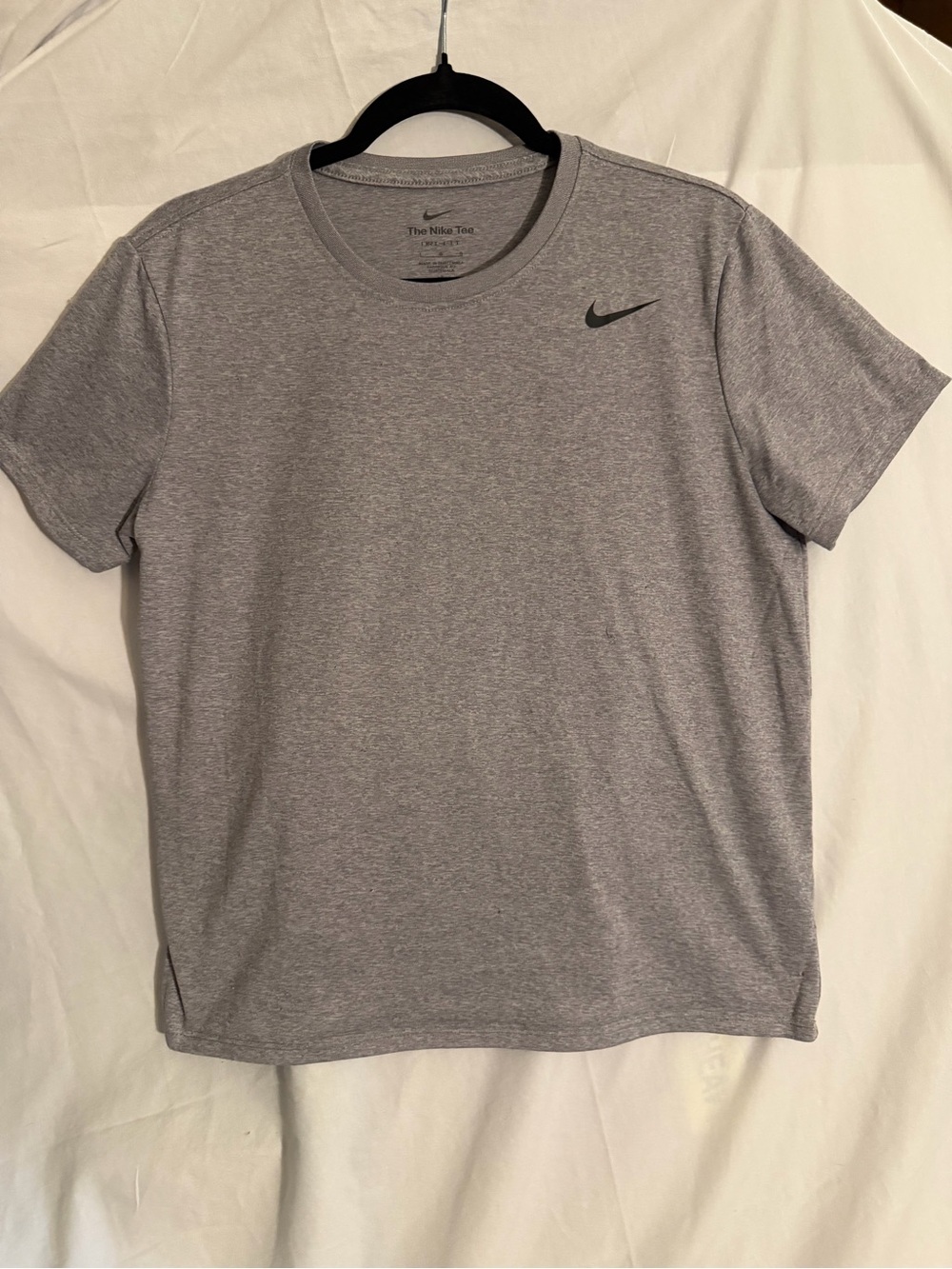 #560 Nike kid’s Heather Gray Dri-FIT Short Sleeve Tee